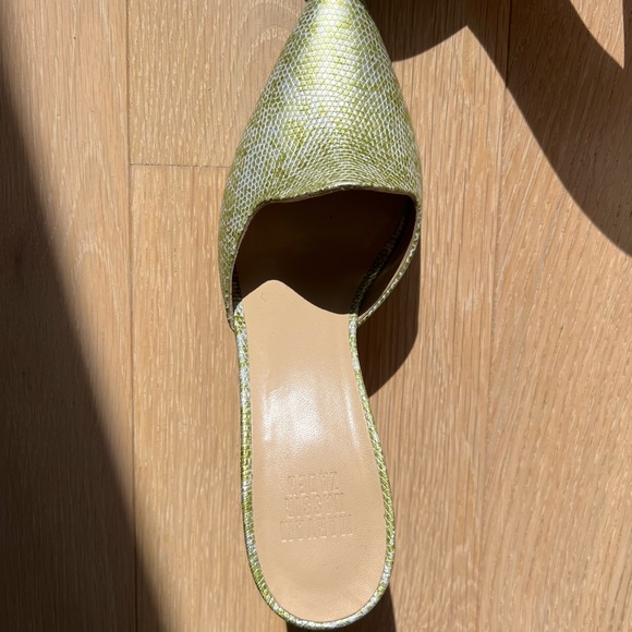 Maryam Nassir Zadeh Snakeskin Pierre Mule heels - Picture 2 of 3